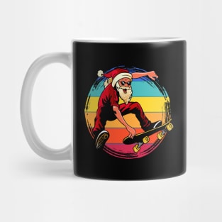 Santa Skateboarder Happy Christmas Merry Christmas Christmas Event Christmas Present Gift for Family for Dad for Mom for Friends for Kids Mug